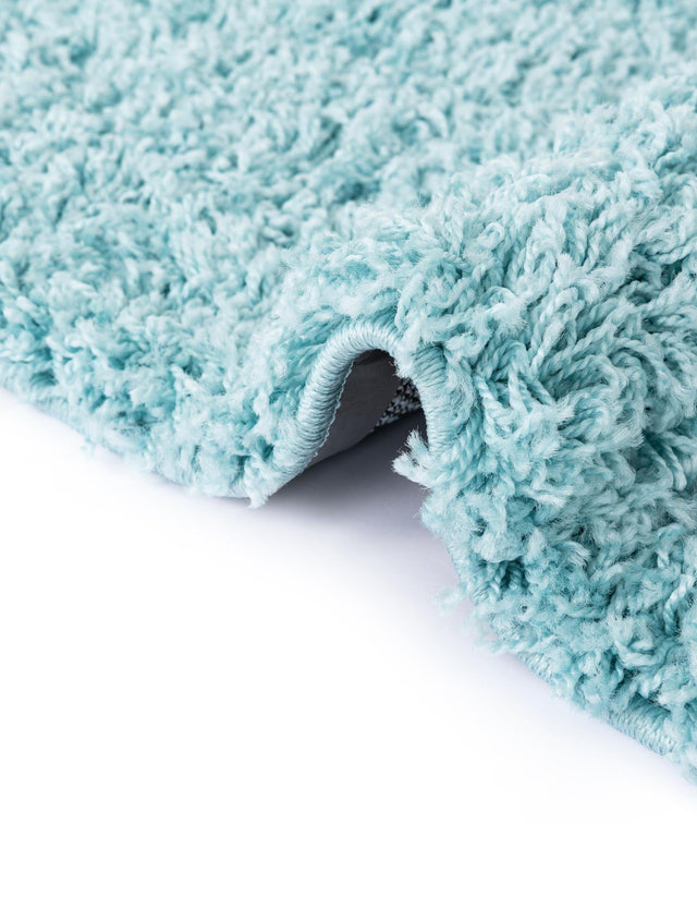 Turquoise 4' x 4' Everyday Shag Round Area Rug Thick Soft Touch Fluffy & Plush Shaggy Pile 100% Polypropylene With Cotton Backing Durable  Carpet for Sale at Rug Engine