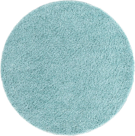Turquoise 6' x 6' Everyday Shag Round Area Rug Thick Soft Touch Fluffy & Plush Shaggy Pile 100% Polypropylene With Cotton Backing Durable  Carpet for Sale at Rug Engine