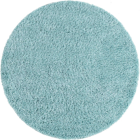 Turquoise 5' x 5' Everyday Shag Round Area Rug Thick Soft Touch Fluffy & Plush Shaggy Pile 100% Polypropylene With Cotton Backing Durable  Carpet for Sale at Rug Engine