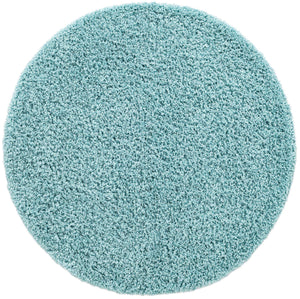 Turquoise 4' x 4' Everyday Shag Round Area Rug Thick Soft Touch Fluffy & Plush Shaggy Pile 100% Polypropylene With Cotton Backing Durable  Carpet for Sale at Rug Engine