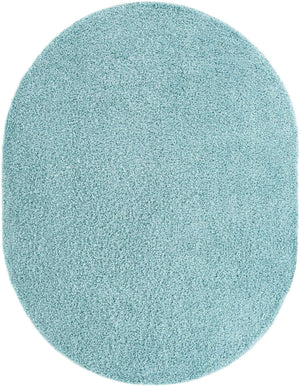 Turquoise 8' x 10' Everyday Shag Oval Area Rug Thick Soft Touch Fluffy & Plush Shaggy Pile 100% Polypropylene With Cotton Backing Durable  Carpet for Sale at Rug Engine