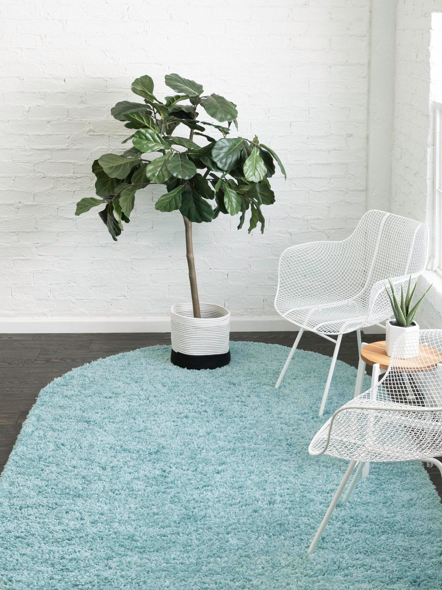 Turquoise 3' 3 x 5' 3 Everyday Shag Oval Area Rug Thick Soft Touch Fluffy & Plush Shaggy Pile 100% Polypropylene With Cotton Backing Durable  Carpet for Sale at Rug Engine