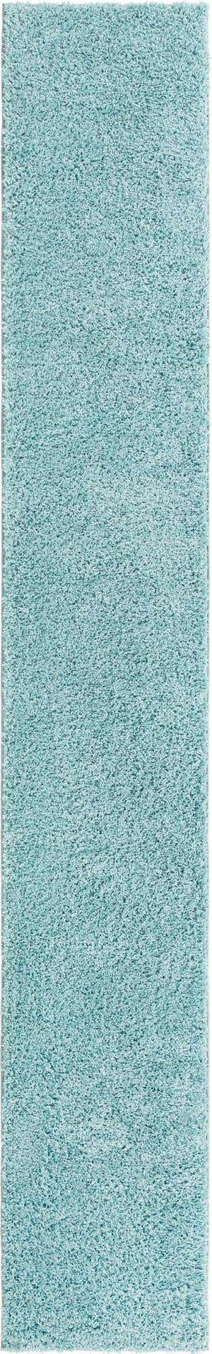 Turquoise 2' 6 x 13' Everyday Shag Runner Area Rug Thick Soft Touch Fluffy & Plush Shaggy Pile 100% Polypropylene With Cotton Backing Durable  Carpet for Sale at Rug Engine