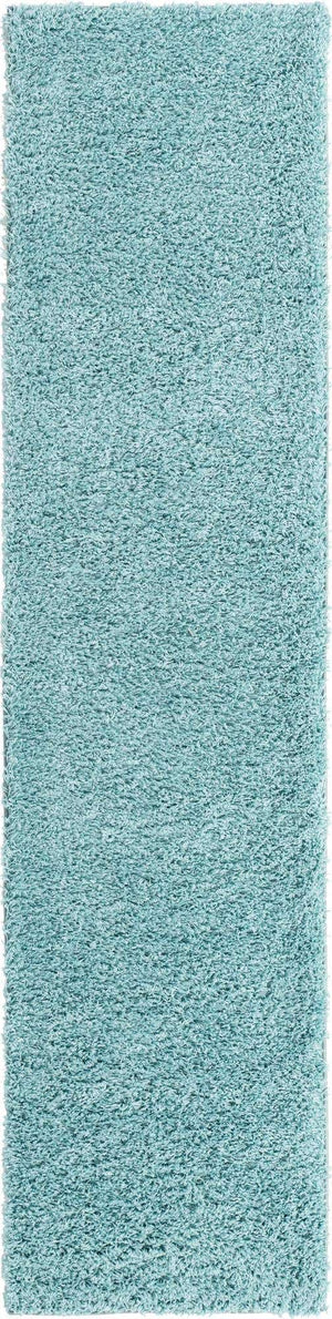 Turquoise 2' 6 x 10' Everyday Shag Runner Area Rug Thick Soft Touch Fluffy & Plush Shaggy Pile 100% Polypropylene With Cotton Backing Durable  Carpet for Sale at Rug Engine