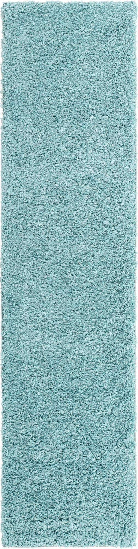 Turquoise 2' 6 x 10' Everyday Shag Runner Area Rug Thick Soft Touch Fluffy & Plush Shaggy Pile 100% Polypropylene With Cotton Backing Durable  Carpet for Sale at Rug Engine