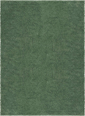 Green 9' x 12' Everyday Shag Rectangle Area Rug Thick Soft Touch Fluffy & Plush Shaggy Pile 100% Polypropylene With Cotton Backing Durable  Carpet for Sale at Rug Engine