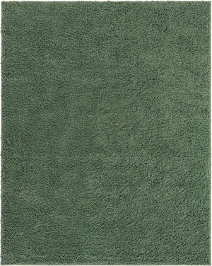 Green 8' x 11' Everyday Shag Rectangle Area Rug Thick Soft Touch Fluffy & Plush Shaggy Pile 100% Polypropylene With Cotton Backing Durable  Carpet for Sale at Rug Engine