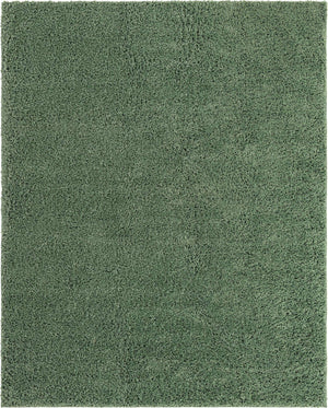 Green 8' x 10' Everyday Shag Rectangle Area Rug Thick Soft Touch Fluffy & Plush Shaggy Pile 100% Polypropylene With Cotton Backing Durable  Carpet for Sale at Rug Engine