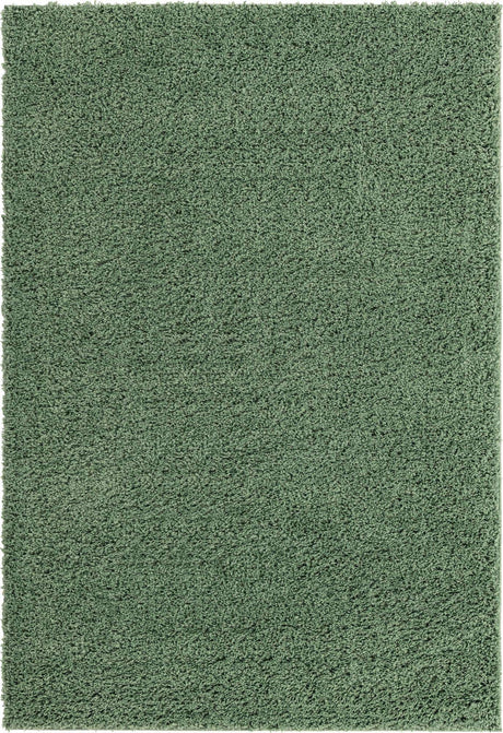 Green 6' x 9' Everyday Shag Rectangle Area Rug Thick Soft Touch Fluffy & Plush Shaggy Pile 100% Polypropylene With Cotton Backing Durable  Carpet for Sale at Rug Engine
