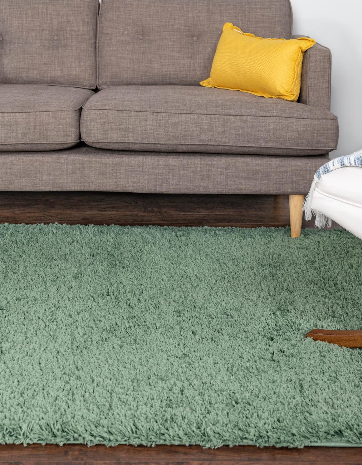 Green 10' x 13' 11 Everyday Shag Rectangle Area Rug Thick Soft Touch Fluffy & Plush Shaggy Pile 100% Polypropylene With Cotton Backing Durable  Carpet for Sale at Rug Engine