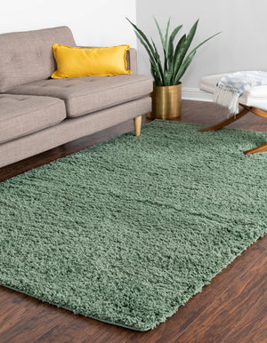 Green 3' 3 x 5' 3 Everyday Shag Rectangle Rug