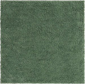Green 7' 10 x 7' 10 Everyday Shag Square Area Rug Thick Soft Touch Fluffy & Plush Shaggy Pile 100% Polypropylene With Cotton Backing Durable  Carpet for Sale at Rug Engine