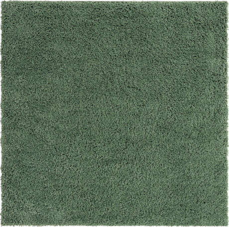 Green 7' 10 x 7' 10 Everyday Shag Square Area Rug Thick Soft Touch Fluffy & Plush Shaggy Pile 100% Polypropylene With Cotton Backing Durable  Carpet for Sale at Rug Engine