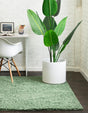 Green 5' x 5' Everyday Shag Square Area Rug Thick Soft Touch Fluffy & Plush Shaggy Pile 100% Polypropylene With Cotton Backing Durable  Carpet for Sale at Rug Engine