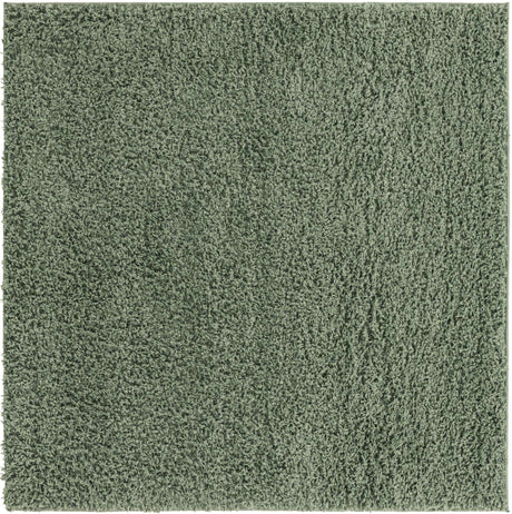 Green 5' x 5' Everyday Shag Square Area Rug Thick Soft Touch Fluffy & Plush Shaggy Pile 100% Polypropylene With Cotton Backing Durable  Carpet for Sale at Rug Engine