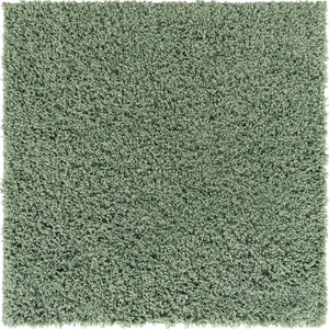 Green 3' 3 x 3' 3 Everyday Shag Square Area Rug Thick Soft Touch Fluffy & Plush Shaggy Pile 100% Polypropylene With Cotton Backing Durable  Carpet for Sale at Rug Engine