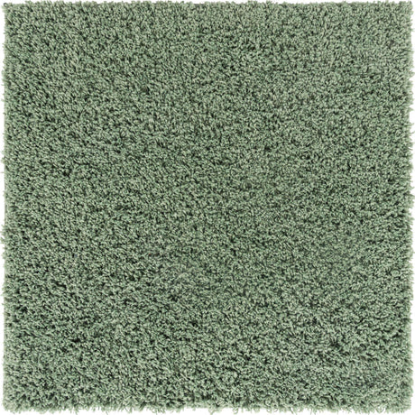 Green 3' 3 x 3' 3 Everyday Shag Square Area Rug Thick Soft Touch Fluffy & Plush Shaggy Pile 100% Polypropylene With Cotton Backing Durable  Carpet for Sale at Rug Engine
