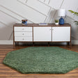 Green 4' x 4' Everyday Shag Octagon Area Rug Thick Soft Touch Fluffy & Plush Shaggy Pile 100% Polypropylene With Cotton Backing Durable  Carpet for Sale at Rug Engine