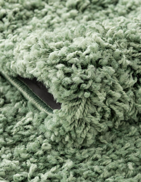 Green 4' x 4' Everyday Shag Octagon Area Rug Thick Soft Touch Fluffy & Plush Shaggy Pile 100% Polypropylene With Cotton Backing Durable  Carpet for Sale at Rug Engine