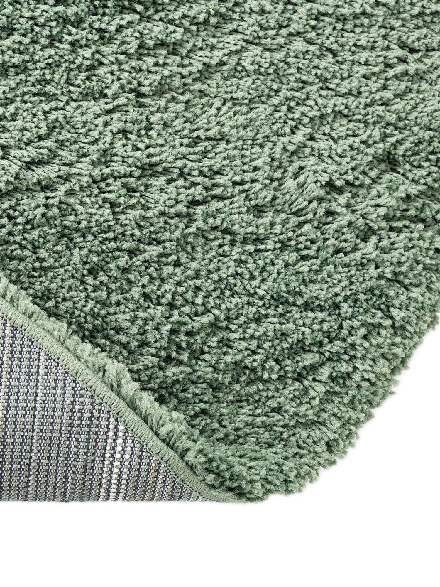 Green 7' x 7' Everyday Shag Round Area Rug Thick Soft Touch Fluffy & Plush Shaggy Pile 100% Polypropylene With Cotton Backing Durable  Carpet for Sale at Rug Engine