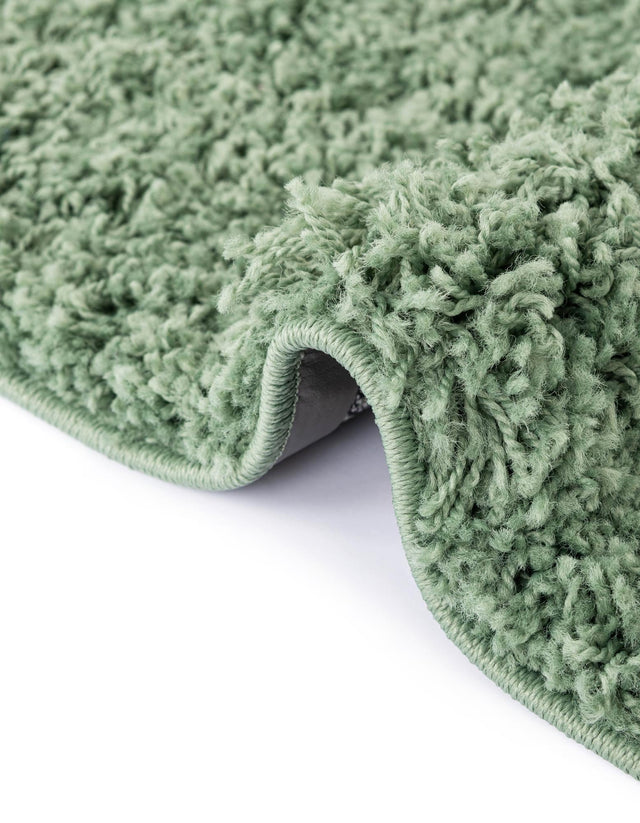 Green 7' 10 x 7' 10 Everyday Shag Round Area Rug Thick Soft Touch Fluffy & Plush Shaggy Pile 100% Polypropylene With Cotton Backing Durable  Carpet for Sale at Rug Engine