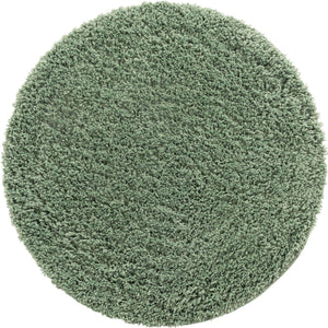 Green 3' 3 x 3' 3 Everyday Shag Round Area Rug Thick Soft Touch Fluffy & Plush Shaggy Pile 100% Polypropylene With Cotton Backing Durable  Carpet for Sale at Rug Engine