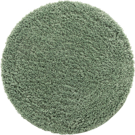 Green 3' 3 x 3' 3 Everyday Shag Round Area Rug Thick Soft Touch Fluffy & Plush Shaggy Pile 100% Polypropylene With Cotton Backing Durable  Carpet for Sale at Rug Engine