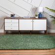 Green 8' x 10' Everyday Shag Oval Area Rug Thick Soft Touch Fluffy & Plush Shaggy Pile 100% Polypropylene With Cotton Backing Durable  Carpet for Sale at Rug Engine