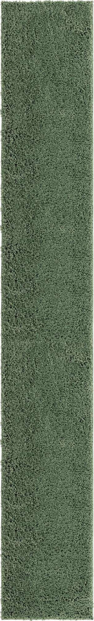 Green 2' 6 x 16' 5 Everyday Shag Runner Area Rug Thick Soft Touch Fluffy & Plush Shaggy Pile 100% Polypropylene With Cotton Backing Durable  Carpet for Sale at Rug Engine