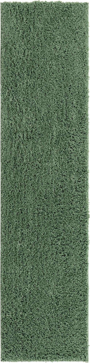 Green 2' 6 x 10' Everyday Shag Runner Area Rug Thick Soft Touch Fluffy & Plush Shaggy Pile 100% Polypropylene With Cotton Backing Durable  Carpet for Sale at Rug Engine