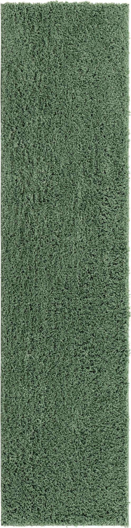 Green 2' 6 x 10' Everyday Shag Runner Area Rug Thick Soft Touch Fluffy & Plush Shaggy Pile 100% Polypropylene With Cotton Backing Durable  Carpet for Sale at Rug Engine