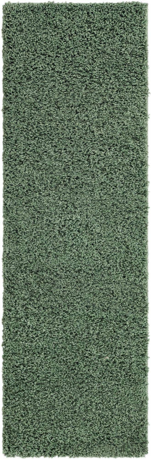 Green 2' 2 x 6' 7 Everyday Shag Runner Area Rug Thick Soft Touch Fluffy & Plush Shaggy Pile 100% Polypropylene With Cotton Backing Durable  Carpet for Sale at Rug Engine