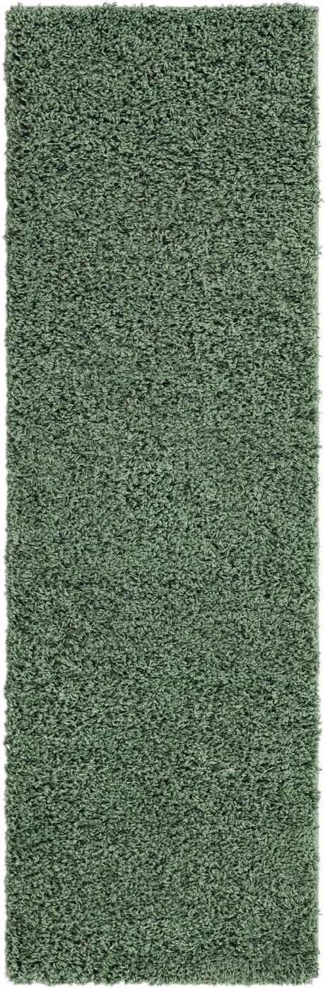 Green 2' 2 x 6' 7 Everyday Shag Runner Area Rug Thick Soft Touch Fluffy & Plush Shaggy Pile 100% Polypropylene With Cotton Backing Durable  Carpet for Sale at Rug Engine
