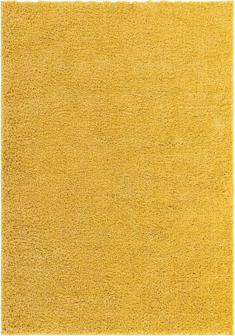 Yellow 7' x 10' Everyday Shag Rectangle Area Rug Thick Soft Touch Fluffy & Plush Shaggy Pile 100% Polypropylene With Cotton Backing Durable  Carpet for Sale at Rug Engine