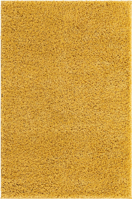 Yellow 4' x 6' Everyday Shag Rectangle Area Rug Thick Soft Touch Fluffy & Plush Shaggy Pile 100% Polypropylene With Cotton Backing Durable  Carpet for Sale at Rug Engine