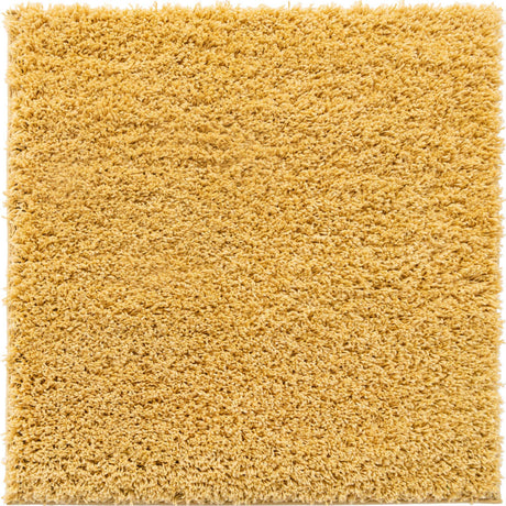 Yellow 3' 3 x 3' 3 Everyday Shag Square Rug