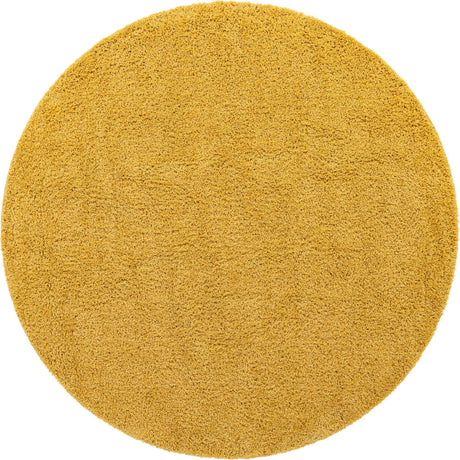 Yellow 10' 2 x 10' 2 Everyday Shag Round Area Rug Thick Soft Touch Fluffy & Plush Shaggy Pile 100% Polypropylene With Cotton Backing Durable  Carpet for Sale at Rug Engine