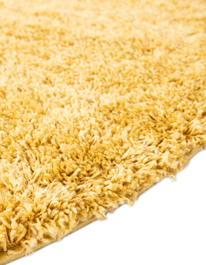 Yellow 6' x 6' Everyday Shag Round Area Rug Thick Soft Touch Fluffy & Plush Shaggy Pile 100% Polypropylene With Cotton Backing Durable  Carpet for Sale at Rug Engine