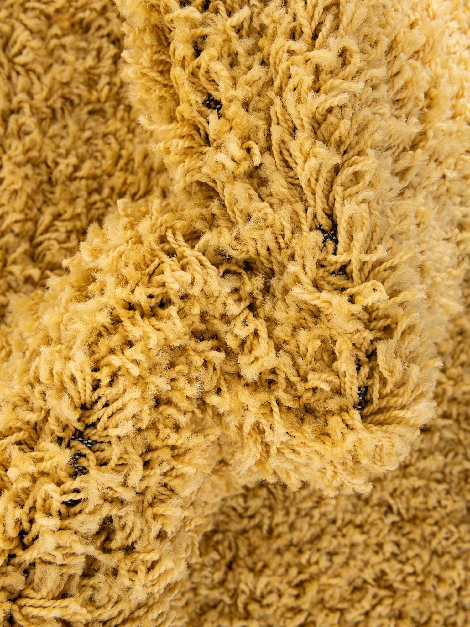 Yellow 5' x 5' Everyday Shag Round Area Rug Thick Soft Touch Fluffy & Plush Shaggy Pile 100% Polypropylene With Cotton Backing Durable  Carpet for Sale at Rug Engine
