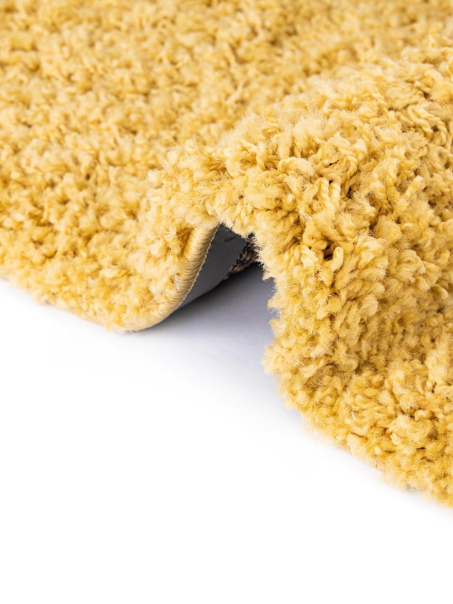 Yellow 5' x 5' Everyday Shag Round Area Rug Thick Soft Touch Fluffy & Plush Shaggy Pile 100% Polypropylene With Cotton Backing Durable  Carpet for Sale at Rug Engine