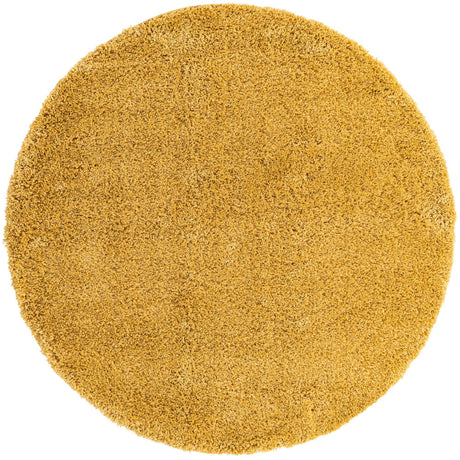 Yellow 6' x 6' Everyday Shag Round Area Rug Thick Soft Touch Fluffy & Plush Shaggy Pile 100% Polypropylene With Cotton Backing Durable  Carpet for Sale at Rug Engine