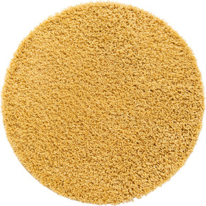 Yellow 3' 3 x 3' 3 Everyday Shag Round Area Rug Thick Soft Touch Fluffy & Plush Shaggy Pile 100% Polypropylene With Cotton Backing Durable  Carpet for Sale at Rug Engine