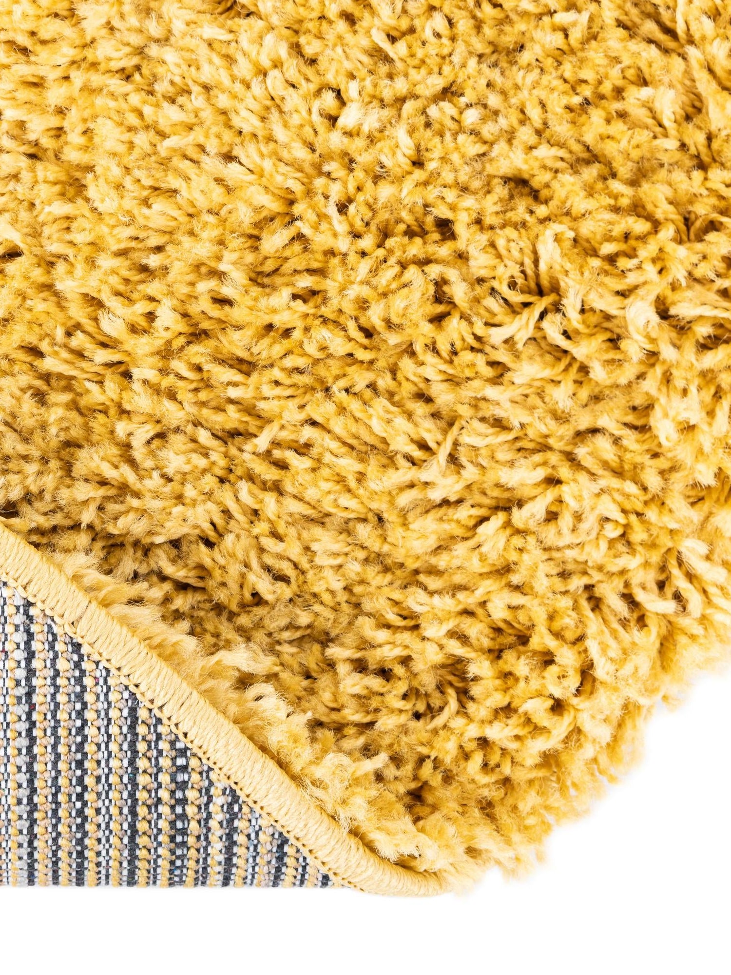Yellow 8' x 10' Everyday Shag Oval Area Rug Thick Soft Touch Fluffy & Plush Shaggy Pile 100% Polypropylene With Cotton Backing Durable  Carpet for Sale at Rug Engine