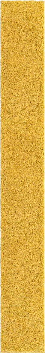 Yellow 2' 6 x 19' 8 Everyday Shag Runner Area Rug Thick Soft Touch Fluffy & Plush Shaggy Pile 100% Polypropylene With Cotton Backing Durable  Carpet for Sale at Rug Engine