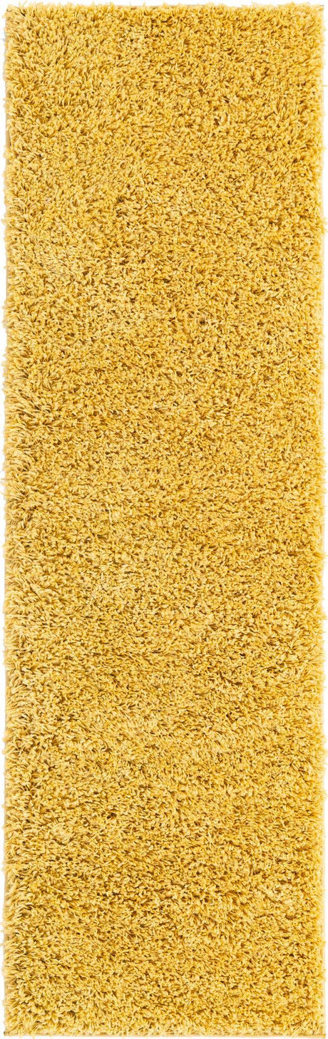 Yellow 2' 2 x 6' 7 Everyday Shag Runner Area Rug Thick Soft Touch Fluffy & Plush Shaggy Pile 100% Polypropylene With Cotton Backing Durable  Carpet for Sale at Rug Engine