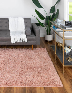 Rose Pink 10' x 13' Everyday Shag Rectangle Area Rug Thick Soft Touch Fluffy & Plush Shaggy Pile 100% Polypropylene With Cotton Backing Durable  Carpet for Sale at Rug Engine