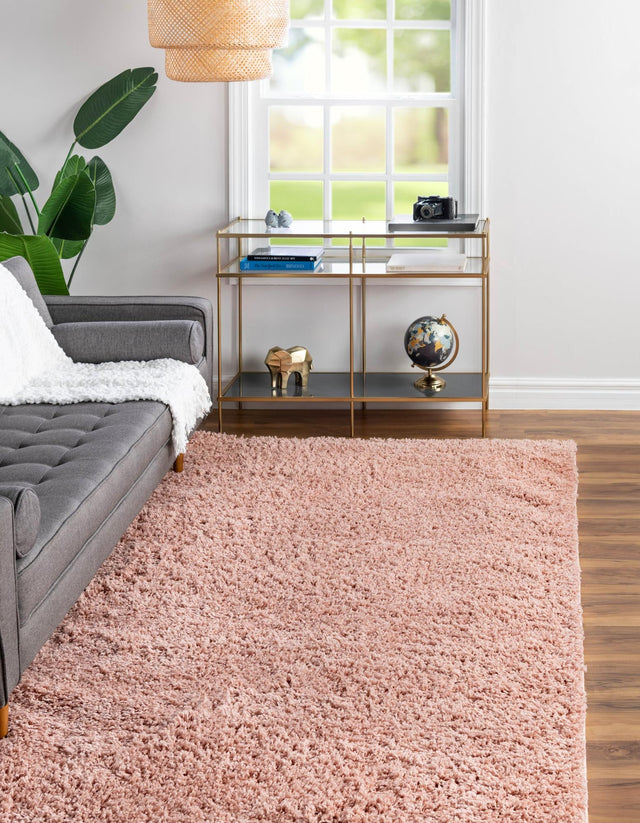 Rose Pink 10' x 13' Everyday Shag Rectangle Area Rug Thick Soft Touch Fluffy & Plush Shaggy Pile 100% Polypropylene With Cotton Backing Durable  Carpet for Sale at Rug Engine