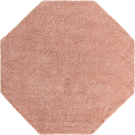 Rose Pink 7' 10 x 7' 10 Everyday Shag Octagon Area Rug Thick Soft Touch Fluffy & Plush Shaggy Pile 100% Polypropylene With Cotton Backing Durable  Carpet for Sale at Rug Engine