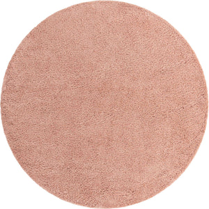 Rose Pink 10' 2 x 10' 2 Everyday Shag Round Area Rug Thick Soft Touch Fluffy & Plush Shaggy Pile 100% Polypropylene With Cotton Backing Durable  Carpet for Sale at Rug Engine