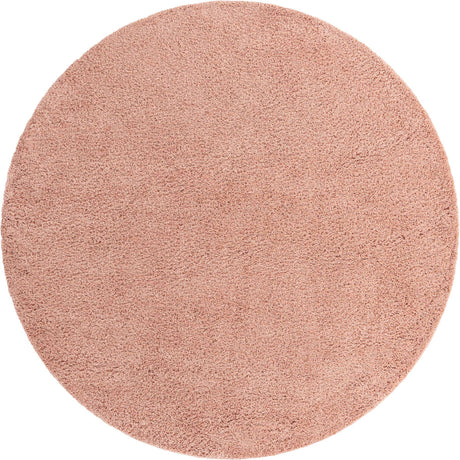 Rose Pink 10' 2 x 10' 2 Everyday Shag Round Area Rug Thick Soft Touch Fluffy & Plush Shaggy Pile 100% Polypropylene With Cotton Backing Durable  Carpet for Sale at Rug Engine